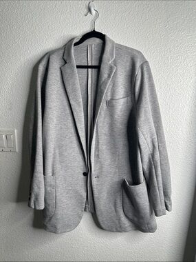DAPPER BOI Light Gray Men's Casual Knit Blazer size xL